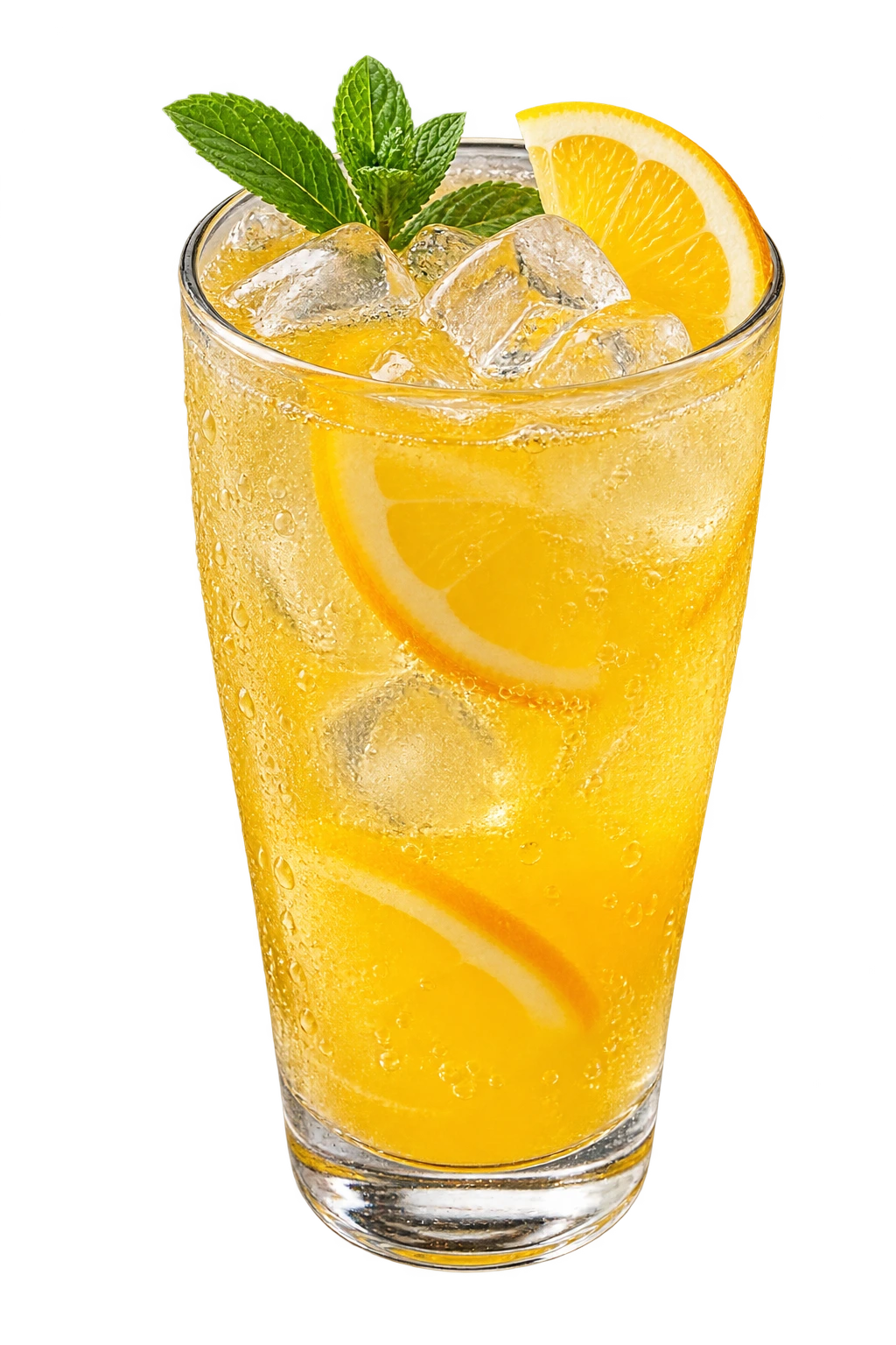 Soda de frutos amarillos, muestra conceptual con IA